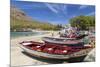 Fishing Boats on Beach, Tarrafal, Santiago Island, Cape Verde-Peter Adams-Mounted Premium Photographic Print