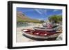 Fishing Boats on Beach, Tarrafal, Santiago Island, Cape Verde-Peter Adams-Framed Photographic Print