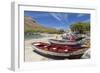 Fishing Boats on Beach, Tarrafal, Santiago Island, Cape Verde-Peter Adams-Framed Photographic Print