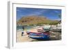 Fishing Boats on Beach, Tarrafal, Santiago Island, Cape Verde-Peter Adams-Framed Photographic Print