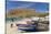 Fishing Boats on Beach, Tarrafal, Santiago Island, Cape Verde-Peter Adams-Stretched Canvas