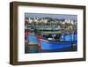 Fishing Boats on Cai River, Nha Trang City, Vietnam, Indochina, Southeast Asia, Asia-Richard Cummins-Framed Photographic Print