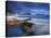 Fishing Boats on Copacabana Beach at Dusk, Rio De Janeiro, Brazil-Ian Trower-Stretched Canvas