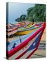 Fishing Boats on Crashboat Beach, Puerto Rico-George Oze-Stretched Canvas
