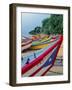 Fishing Boats on Crashboat Beach, Puerto Rico-George Oze-Framed Photographic Print