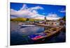 Fishing Boats on Indonesian Islands, Indonesia, Southeast Asia, Asia-Laura Grier-Framed Photographic Print