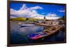 Fishing Boats on Indonesian Islands, Indonesia, Southeast Asia, Asia-Laura Grier-Framed Photographic Print