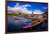 Fishing Boats on Indonesian Islands, Indonesia, Southeast Asia, Asia-Laura Grier-Framed Photographic Print