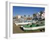 Fishing Boats on Playa Norte, Mazatlan, Sinaloa State, Mexico, North America-Richard Cummins-Framed Photographic Print