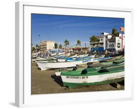 Fishing Boats on Playa Norte, Mazatlan, Sinaloa State, Mexico, North America-Richard Cummins-Framed Photographic Print