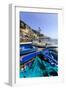 Fishing Boats on Shore, Amalfi Waterfront, Costiera Amalfitana (Amalfi Coast), Campania, Italy-Eleanor Scriven-Framed Photographic Print