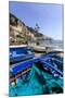 Fishing Boats on Shore, Amalfi Waterfront, Costiera Amalfitana (Amalfi Coast), Campania, Italy-Eleanor Scriven-Mounted Photographic Print