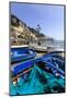 Fishing Boats on Shore, Amalfi Waterfront, Costiera Amalfitana (Amalfi Coast), Campania, Italy-Eleanor Scriven-Mounted Photographic Print