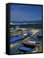 Fishing Boats on the Beach, Acapulco-Angelo Cavalli-Framed Stretched Canvas