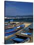 Fishing Boats on the Beach, Acapulco-Angelo Cavalli-Stretched Canvas