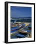 Fishing Boats on the Beach, Acapulco-Angelo Cavalli-Framed Photographic Print