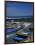 Fishing Boats on the Beach, Acapulco-Angelo Cavalli-Framed Photographic Print