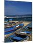 Fishing Boats on the Beach, Acapulco-Angelo Cavalli-Mounted Photographic Print