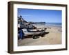 Fishing Boats on the Beach at Cromer, Norfolk, England, United Kingdom, Europe-Mark Sunderland-Framed Photographic Print