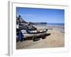 Fishing Boats on the Beach at Cromer, Norfolk, England, United Kingdom, Europe-Mark Sunderland-Framed Photographic Print