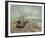 Fishing Boats On The Beach At Les Saintes-Maries-de-la-Mer-Vincent Van Gogh-Framed Giclee Print