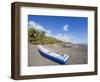 Fishing Boats on the Beach at Playa Sihuapilapa, Pacific Coast, El Salvador, Central America-Christian Kober-Framed Photographic Print