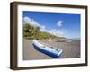 Fishing Boats on the Beach at Playa Sihuapilapa, Pacific Coast, El Salvador, Central America-Christian Kober-Framed Photographic Print