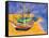 Fishing Boats on the Beach at Saintes-Maries-De-La-Mer-Vincent van Gogh-Framed Stretched Canvas