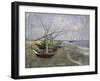 Fishing Boats on the Beachat Saintes, Maries-Vincent van Gogh-Framed Giclee Print