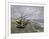 Fishing Boats on the Beachat Saintes, Maries-Vincent van Gogh-Framed Giclee Print