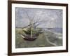 Fishing Boats on the Beachat Saintes, Maries-Vincent van Gogh-Framed Giclee Print