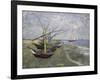 Fishing Boats on the Beachat Saintes, Maries-Vincent van Gogh-Framed Giclee Print