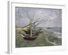 Fishing Boats on the Beachat Saintes, Maries-Vincent van Gogh-Framed Giclee Print