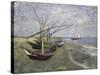 Fishing Boats on the Beachat Saintes, Maries-Vincent van Gogh-Stretched Canvas