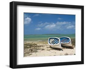 Fishing Boats on the Island of Rodrigues, Mauritius, Indian Ocean, Africa-null-Framed Photographic Print