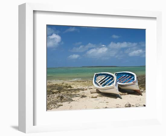 Fishing Boats on the Island of Rodrigues, Mauritius, Indian Ocean, Africa-null-Framed Photographic Print