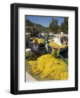 Fishing Boats, Poli Bay, Ithaka, Ionian Islands, Greece-R H Productions-Framed Premium Photographic Print