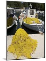 Fishing Boats, Poli Bay, Ithaka, Ionian Islands, Greek Islands, Greece-R H Productions-Mounted Photographic Print