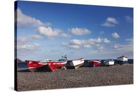 Fishing Boats, Pozo Negro, Fuerteventura, Canary Islands, Spain, Atlantic, Europe-Markus Lange-Stretched Canvas