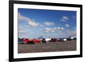 Fishing Boats, Pozo Negro, Fuerteventura, Canary Islands, Spain, Atlantic, Europe-Markus Lange-Framed Photographic Print