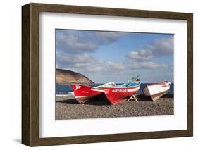 Fishing Boats, Pozo Negro, Fuerteventura, Canary Islands, Spain, Atlantic, Europe-Markus Lange-Framed Photographic Print