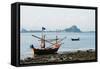 Fishing Boats, Prachuap Kiri Khan, Thailand, Southeast Asia, Asia-Christian Kober-Framed Stretched Canvas