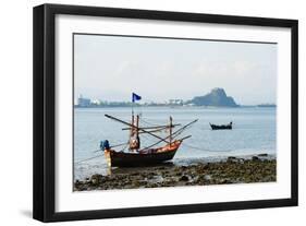 Fishing Boats, Prachuap Kiri Khan, Thailand, Southeast Asia, Asia-Christian Kober-Framed Photographic Print