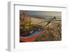 Fishing boats pulled up onto Paliton beach, Siquijor, Philippines, Southeast Asia, Asia-Nigel Hicks-Framed Photographic Print