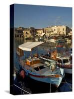 Fishing Boats, Rethymnon, Crete, Greek Islands, Greece, Mediterranean-Adam Tall-Stretched Canvas