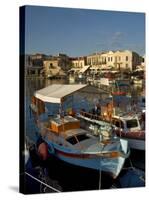 Fishing Boats, Rethymnon, Crete, Greek Islands, Greece, Mediterranean-Adam Tall-Stretched Canvas