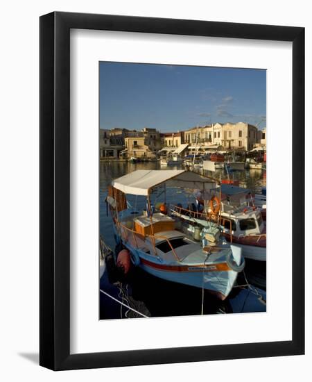 Fishing Boats, Rethymnon, Crete, Greek Islands, Greece, Mediterranean-Adam Tall-Framed Photographic Print