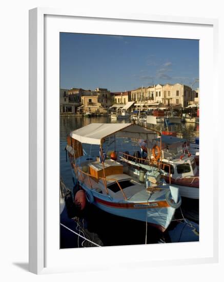 Fishing Boats, Rethymnon, Crete, Greek Islands, Greece, Mediterranean-Adam Tall-Framed Photographic Print