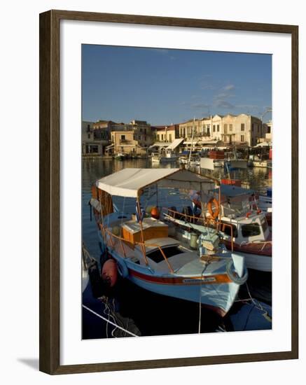 Fishing Boats, Rethymnon, Crete, Greek Islands, Greece, Mediterranean-Adam Tall-Framed Photographic Print