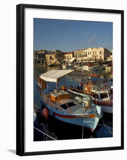 Fishing Boats, Rethymnon, Crete, Greek Islands, Greece, Mediterranean-Adam Tall-Framed Photographic Print